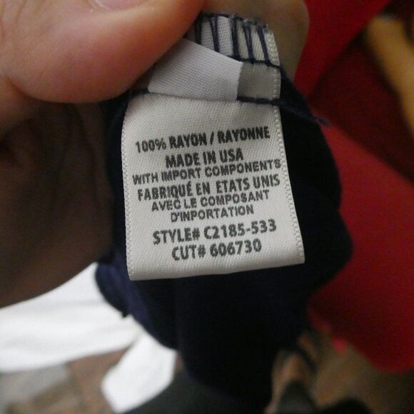 Cloth & Stone Homestead off the Shoulder Blouse Top Navy Blue Long Sleeve - Picture 4 of 10